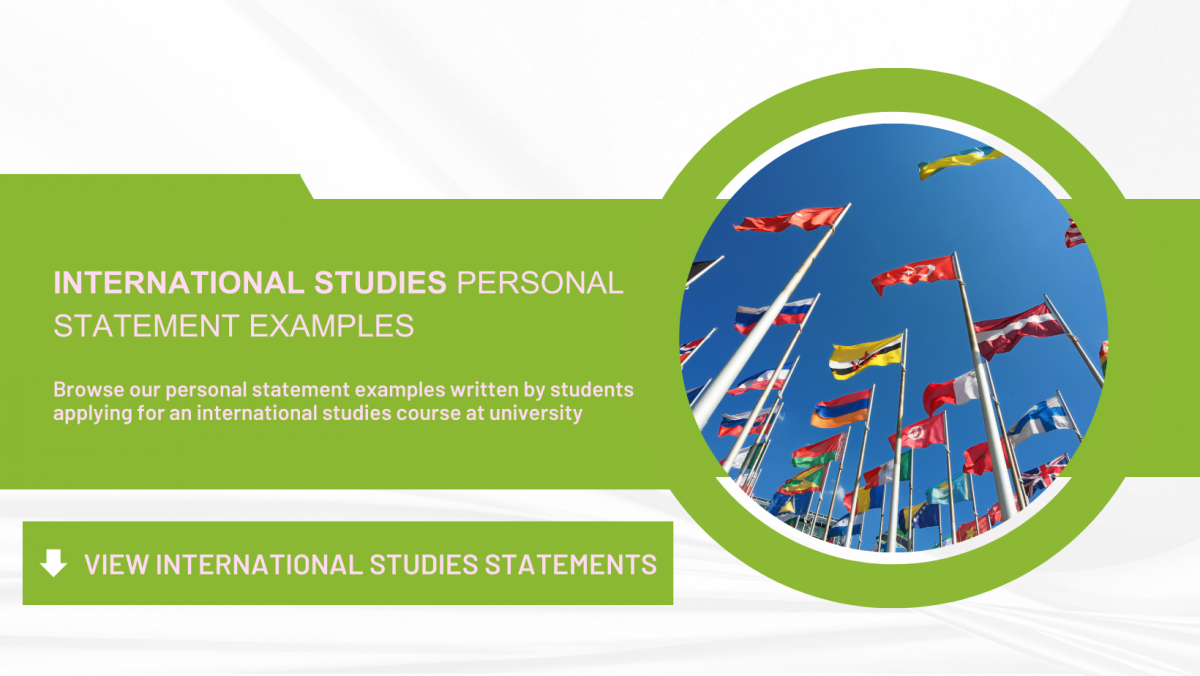 International Studies Personal Statement Examples